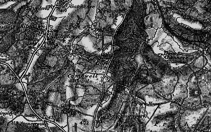 Old map of Bedgebury Cross in 1895