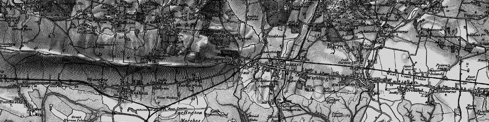 Old map of Bedhampton in 1895