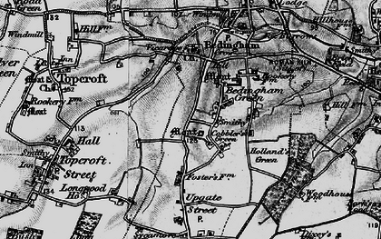 Old map of Bedingham Green in 1898