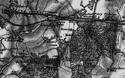 Old map of Bedlar's Green in 1896