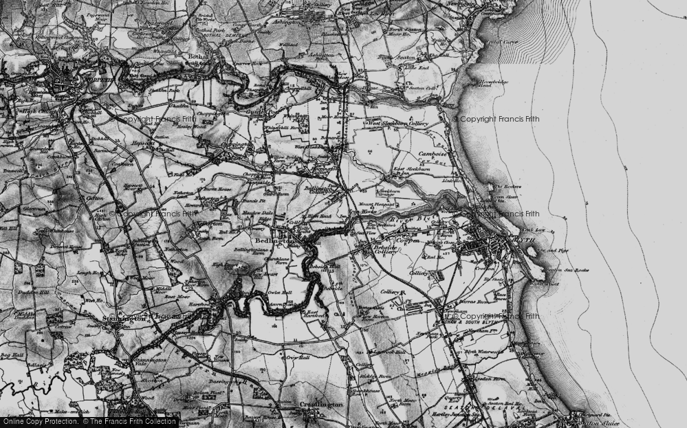 Old Map of Bedlington Station, 1897 in 1897