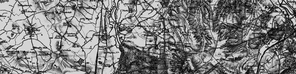 Old map of Bednall in 1898
