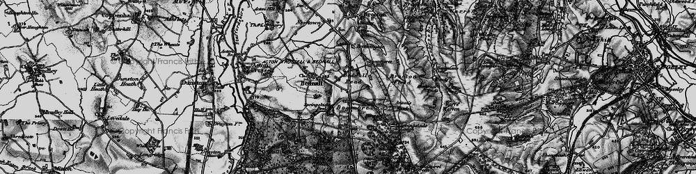 Old map of Bog Moor in 1898