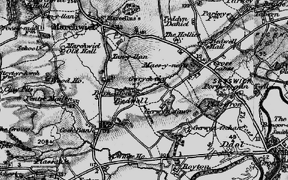 Old map of Bryn Afon in 1897