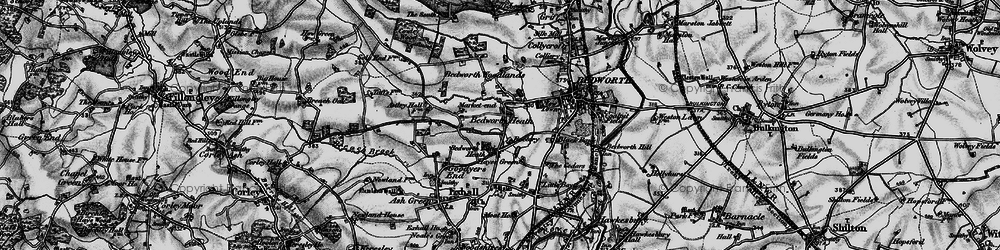 Old map of Bedworth Heath in 1899