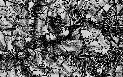 Old map of Beech Lanes in 1899