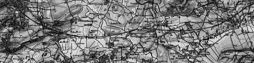 Old map of Beechingstoke in 1898