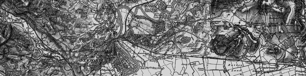 Old map of Beechwood in 1897