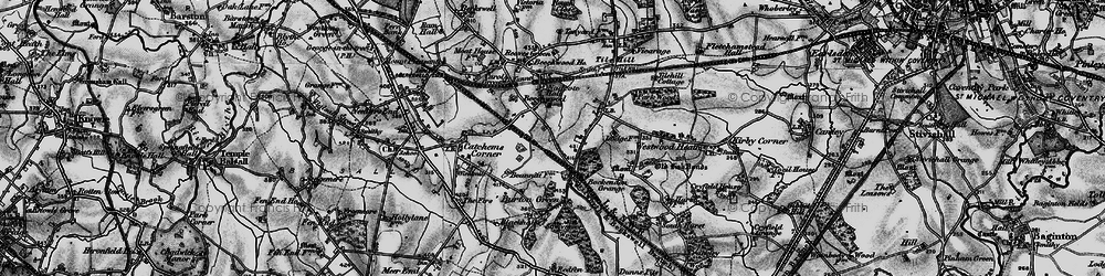Old map of Beechwood in 1899