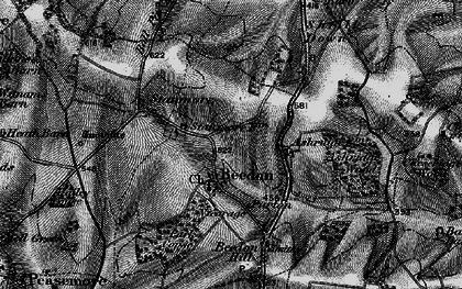 Old map of Beedon Manor in 1895