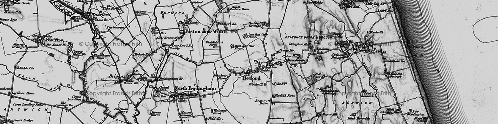 Old map of Beeford in 1897