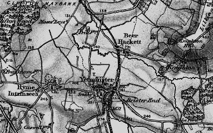 Old map of Beer Hackett in 1898