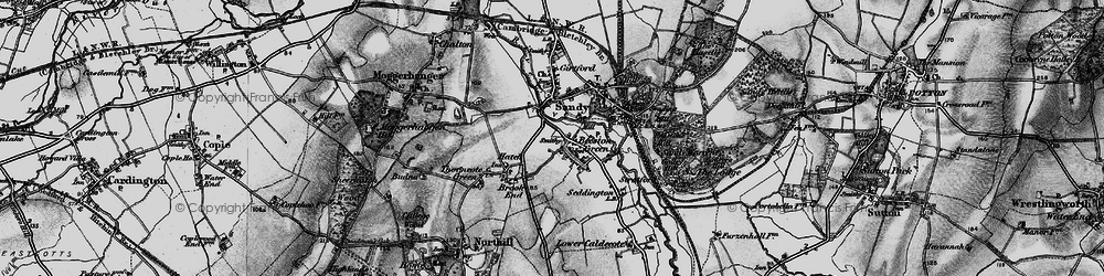 Old map of Beeston in 1896