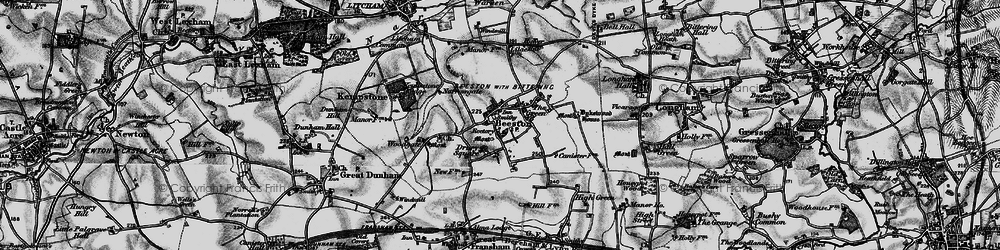 Old map of Beeston in 1898