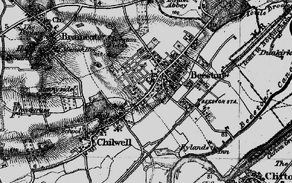 Old map of Beeston in 1899