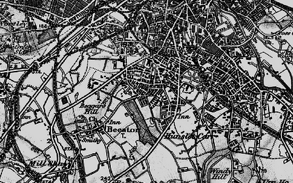 Old map of Beeston Hill in 1896