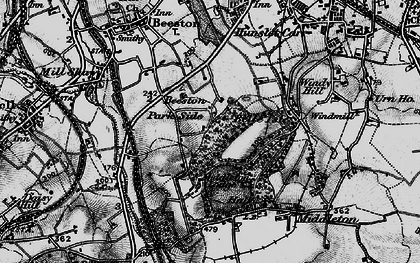 Old map of Beeston Park Side in 1896