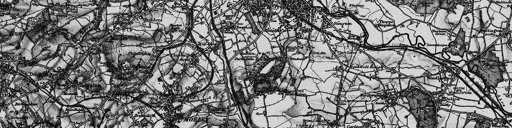 Old map of Beeston Park Side in 1896