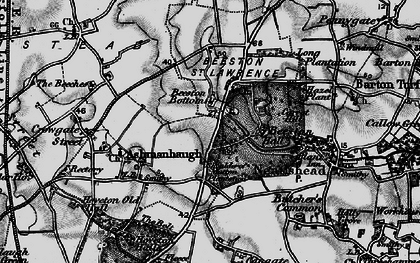 Old map of Beeston Hall in 1898
