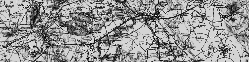 Old map of Beffcote in 1897