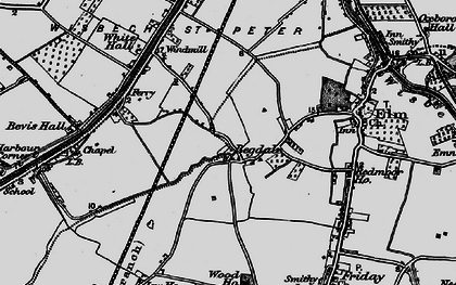 Old map of White Hall in 1898