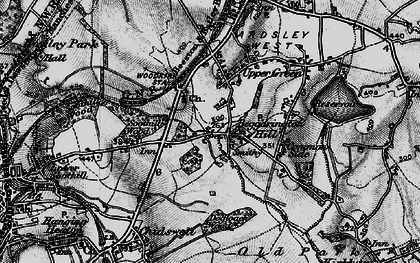 Old map of Beggarington Hill in 1896