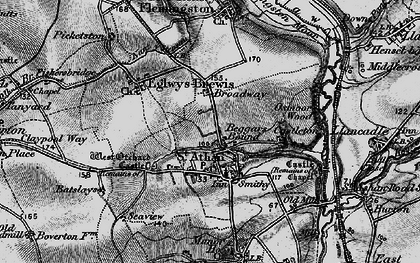 Old map of Beggars Pound in 1897