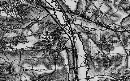 Old map of Beighton in 1896