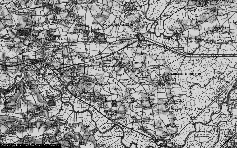 Old Map of Beighton, 1898 in 1898