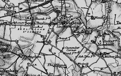 Old map of Beighton in 1898