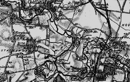 Old map of Belaugh in 1898