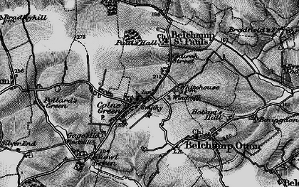 Old map of Belchamp St Paul in 1895