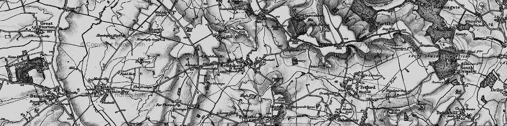 Old map of Belchford in 1899
