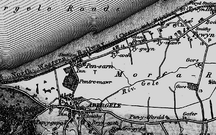 Old map of Belgrano in 1898