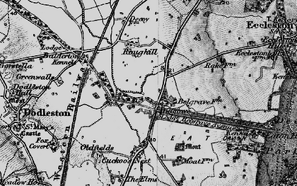 Old map of Belgrave in 1897