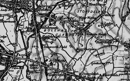Old map of Belgrave in 1899
