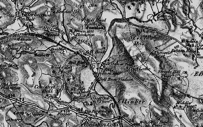 Old map of Bell Busk in 1898