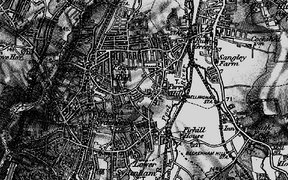 Old map of Bell Green in 1895