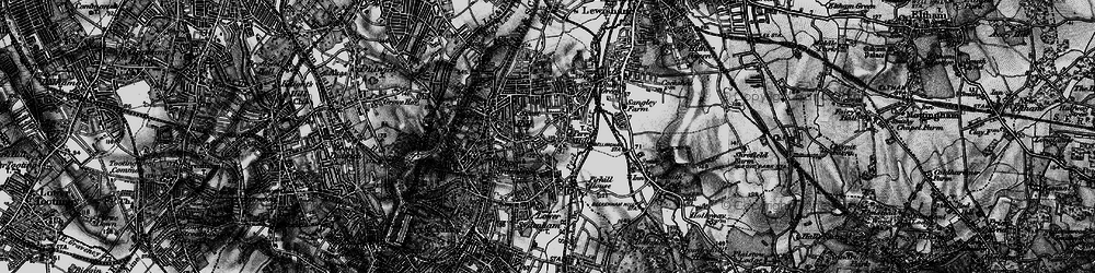 Old map of Bell Green in 1895