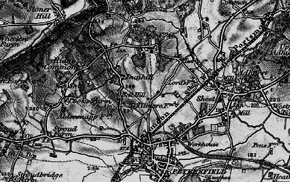 Old map of Bell Hill in 1895