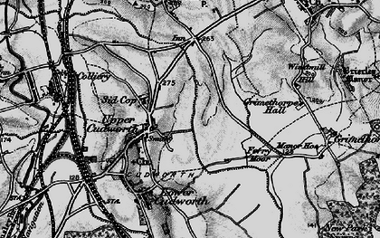 Old map of Belle Green in 1896