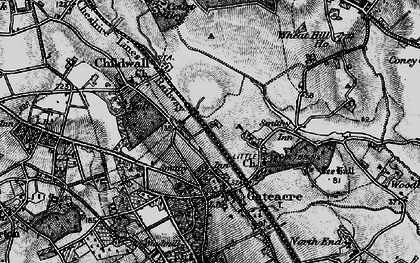 Old map of Belle Vale in 1896