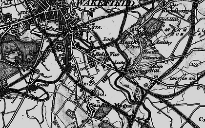 Old map of Belle Vue in 1896