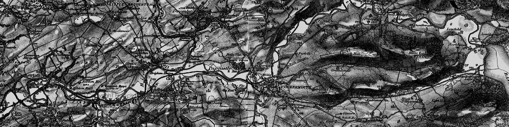Old map of Belle Vue in 1897
