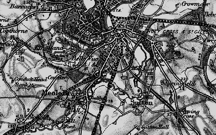 Old map of Belle Vue in 1899