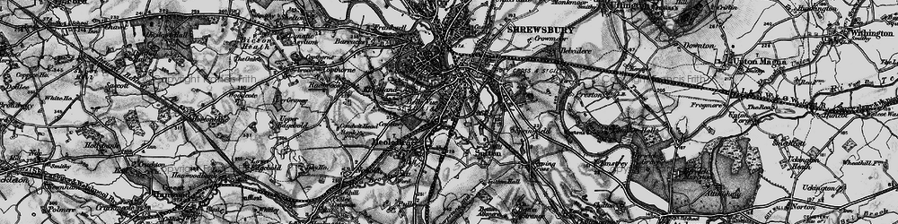 Old map of Belle Vue in 1899
