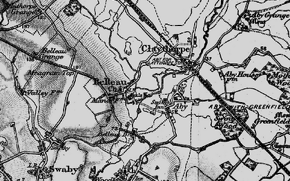 Old map of Belleau in 1899