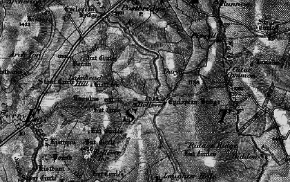 Old map of Bellever in 1898