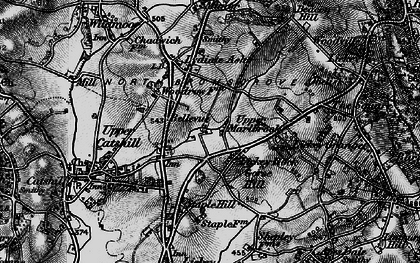 Old map of Bellevue in 1899