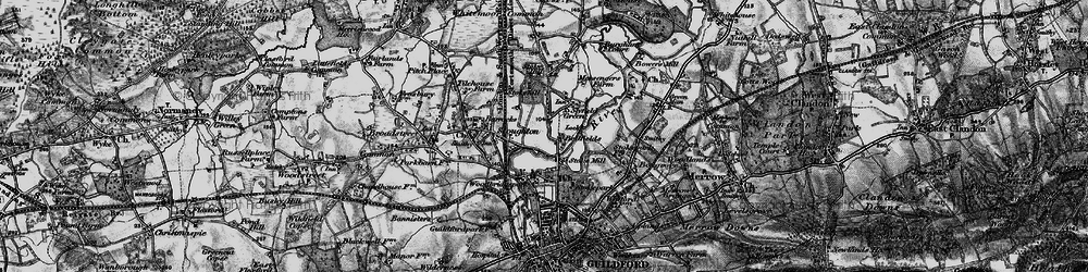 Old map of Bellfields in 1896